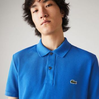 Lacoste Slim Fit Polo in Petit Piqué - Polo Pánské Blankyt | CZ-XEF38o